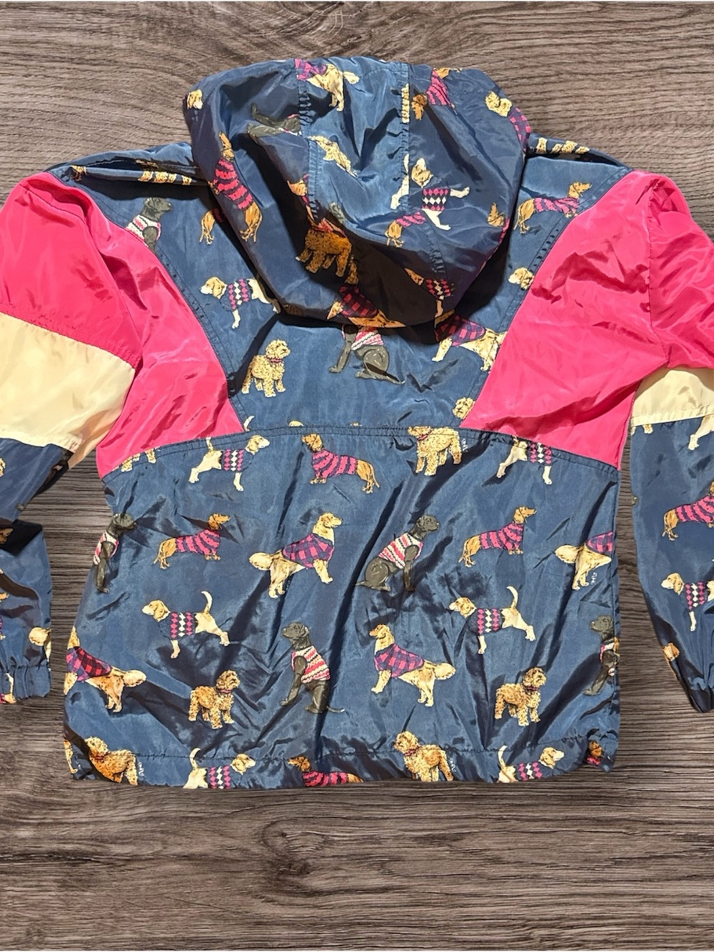 Simply Southern Navy Jacket with Dog Print and Pink Details - Picture 2 of 3